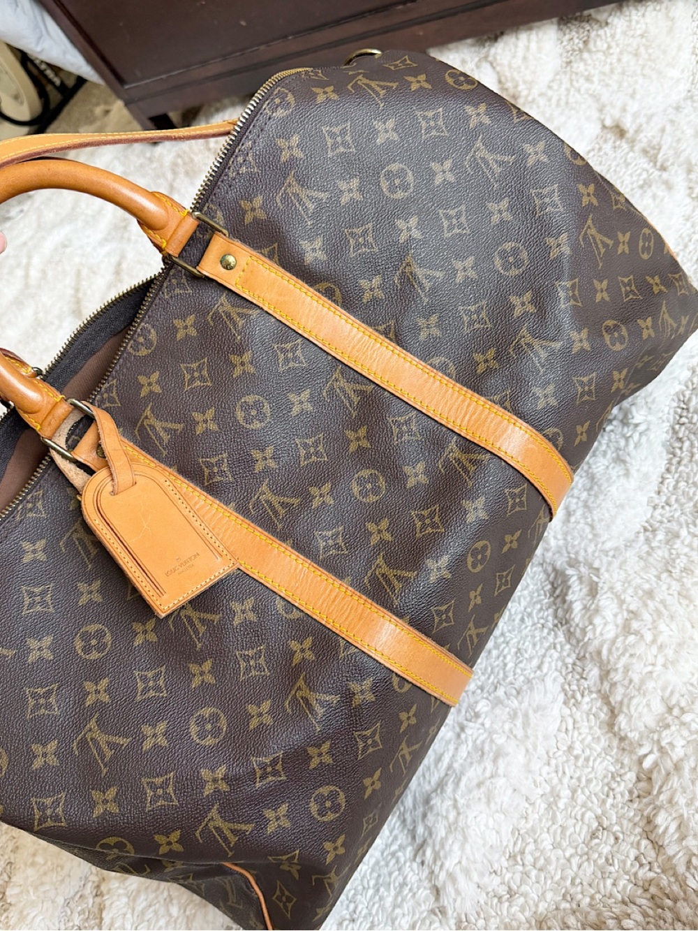 SOLD🌺Louis vuitton monogram keepall 50 Bandoulière duffle travel bag men women - Picture 4 of 16